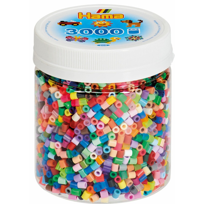 "Hama Beads - All Colours Tub - 3000 beads"