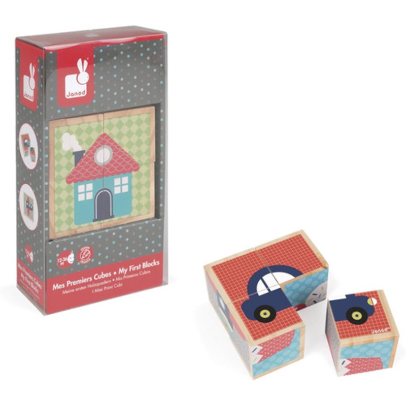 "Janod My First Blocks Puzzle - Words"