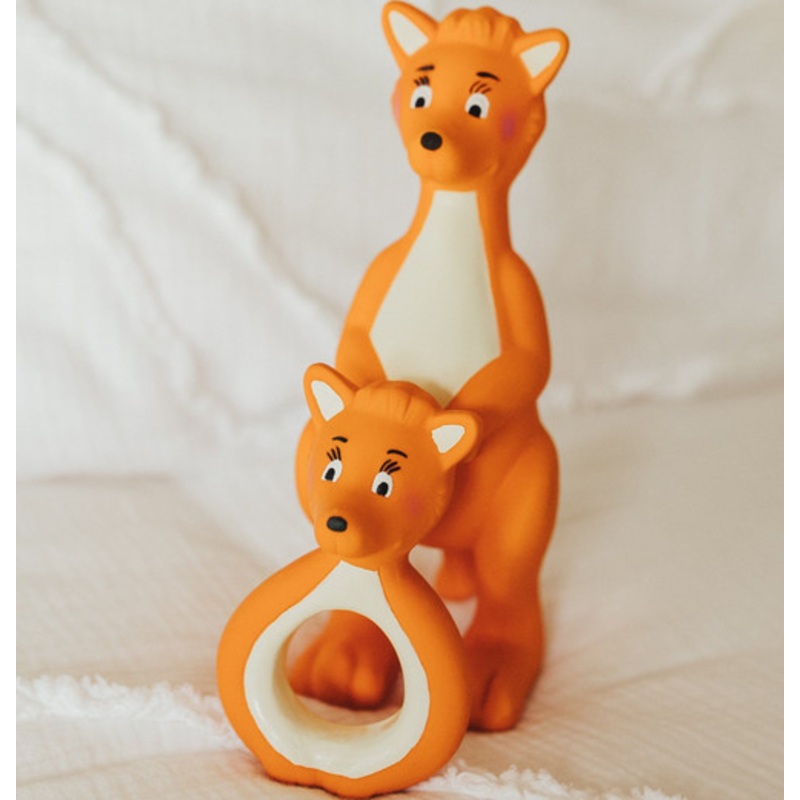 "Mizzie the Kangaroo Nurturing Babies 100% Natural Rubber Teethers Gift Set"