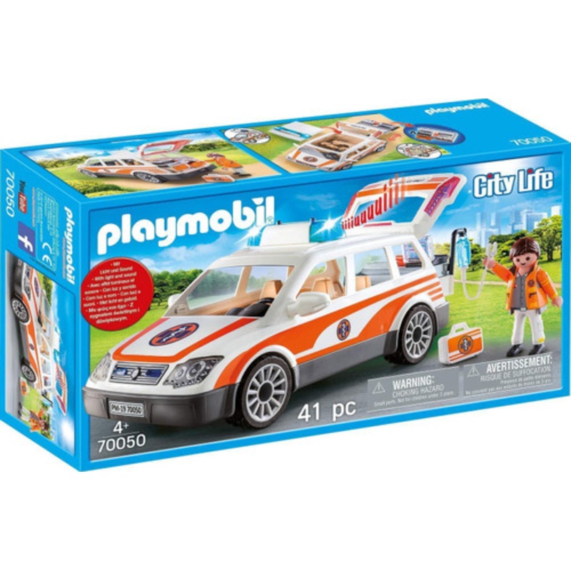 "Playmobil City Life - Emergency Car with Siren 70050"