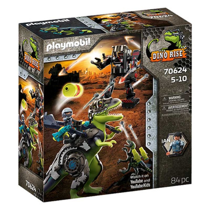 "Playmobil Dino Rise - T-Rex: Battle Of The Giants 70624"