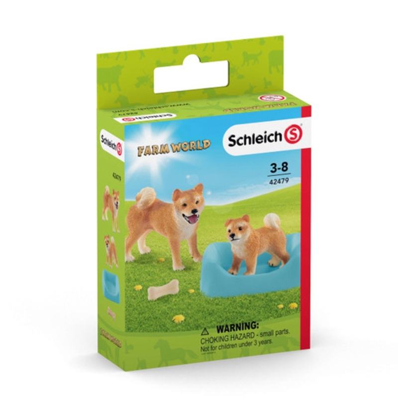 "Schleich Farm Life - Shiba Inu Mother and Puppy 42479"
