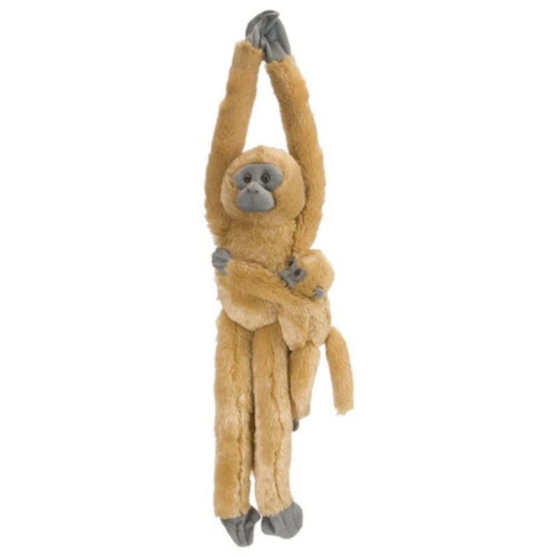 "Wild Republic - Hanging Common Langur with Baby 20""
