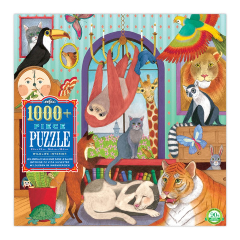 "eeboo 1008pc - Wildlife Interior Puzzle"