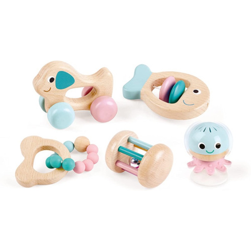 "Hape - Wooden Multi-Stage Sensory Gift Set - 5 PCs"