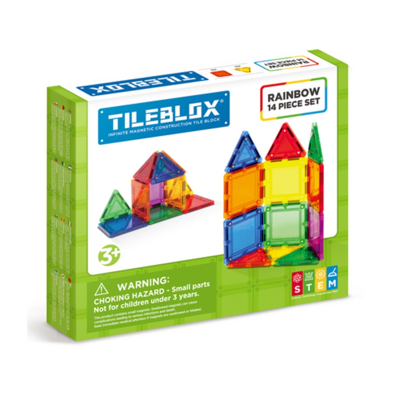 "Magformers TILEBLOX - Rainbow 30pc Set"