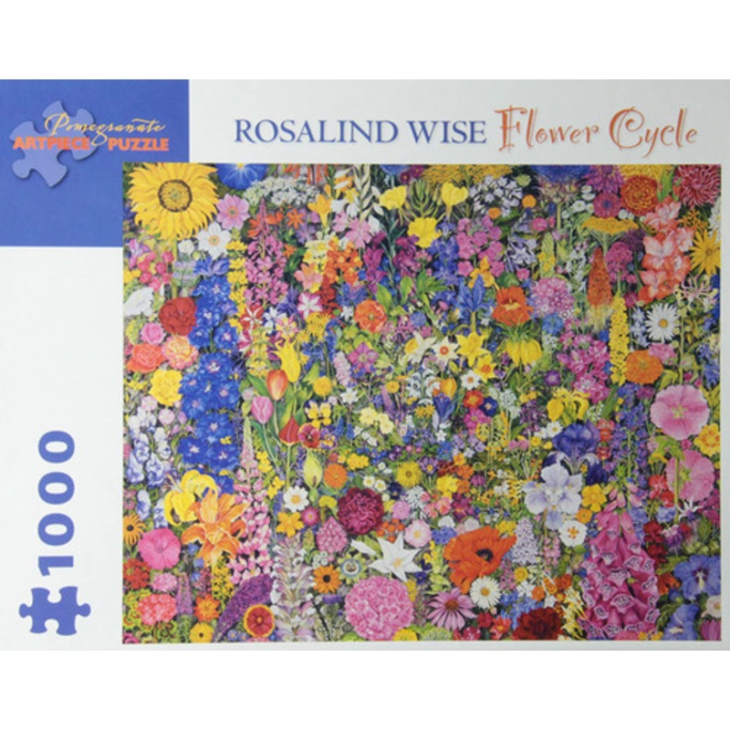 "Pomegranate 1000pc Puzzle - Rosalind Wise - Flower Cycle Puzzle"