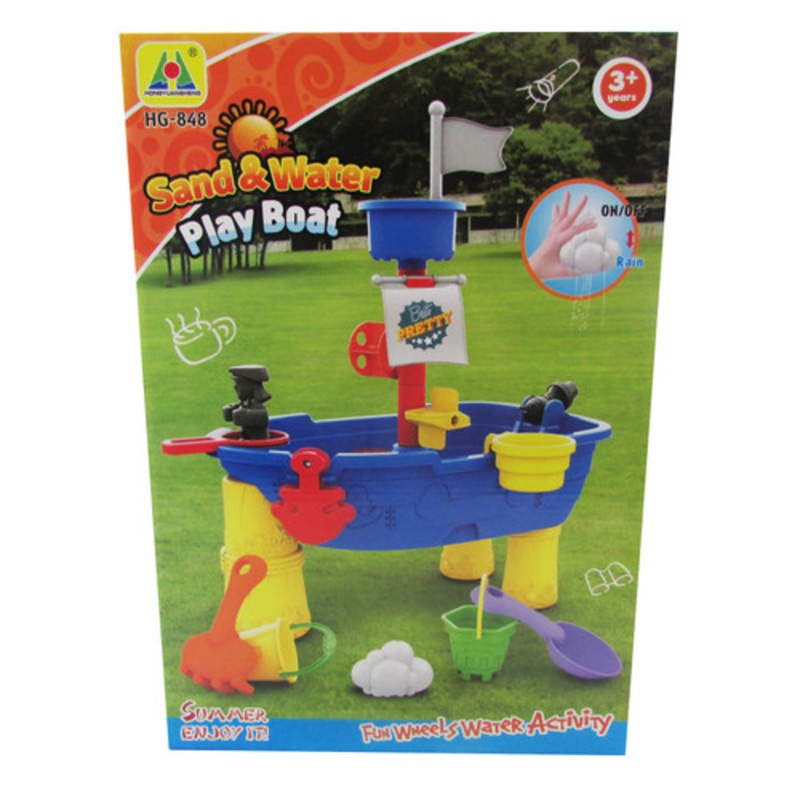 "Sand and Water Play Boat Table"
