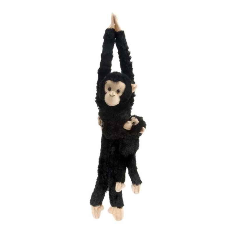 "Wild Republic - Hanging Chimpanzee with Baby 20""