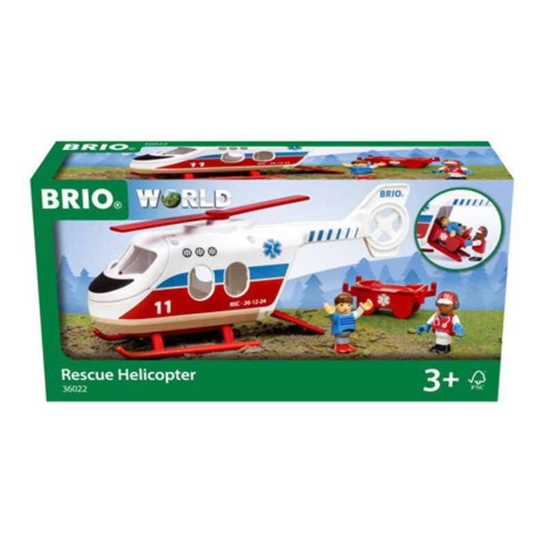 "BRIO - Rescue Helicopter - 4 Pieces"