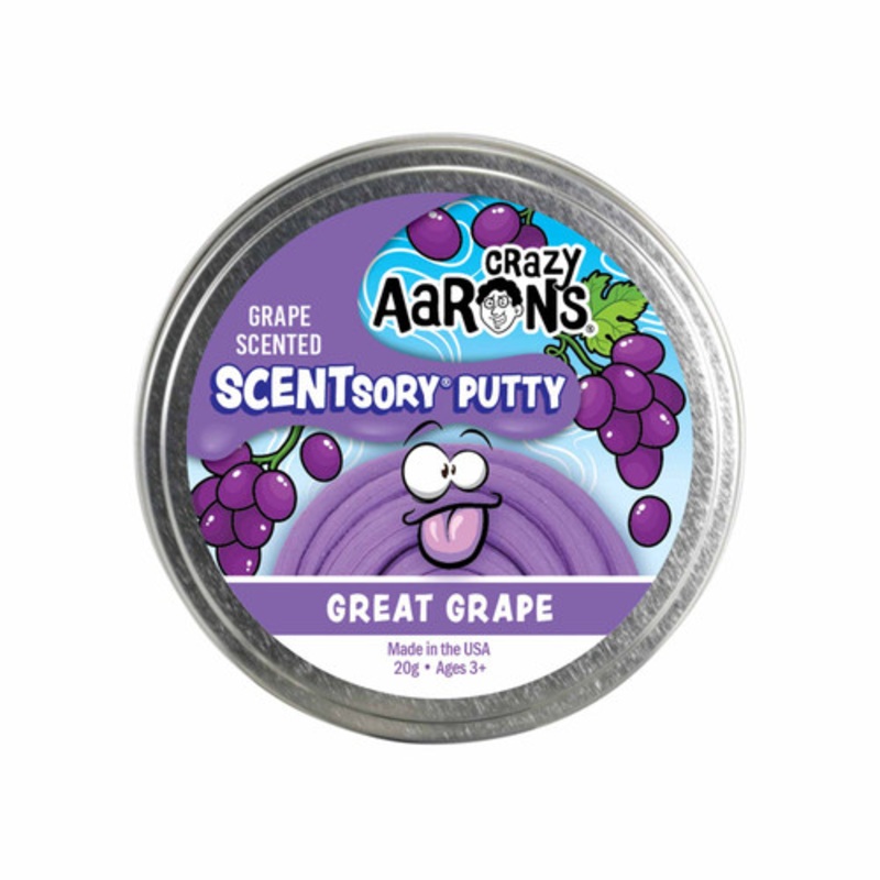 "Crazy Aaron's Grape Scented SCENTsory Putty - Great Grape 2.75" Tin"