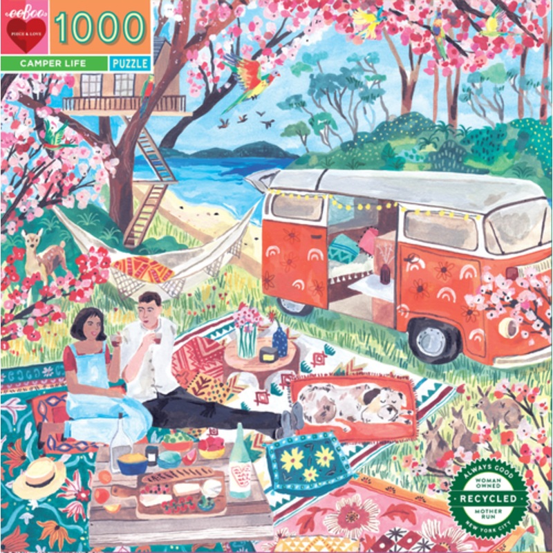 "eeBoo 1000pc - Camper Life Puzzle"