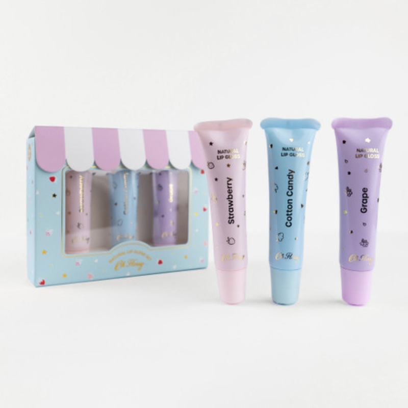 "Oh Flossy - Natural Lip Gloss Set - 3 pack"