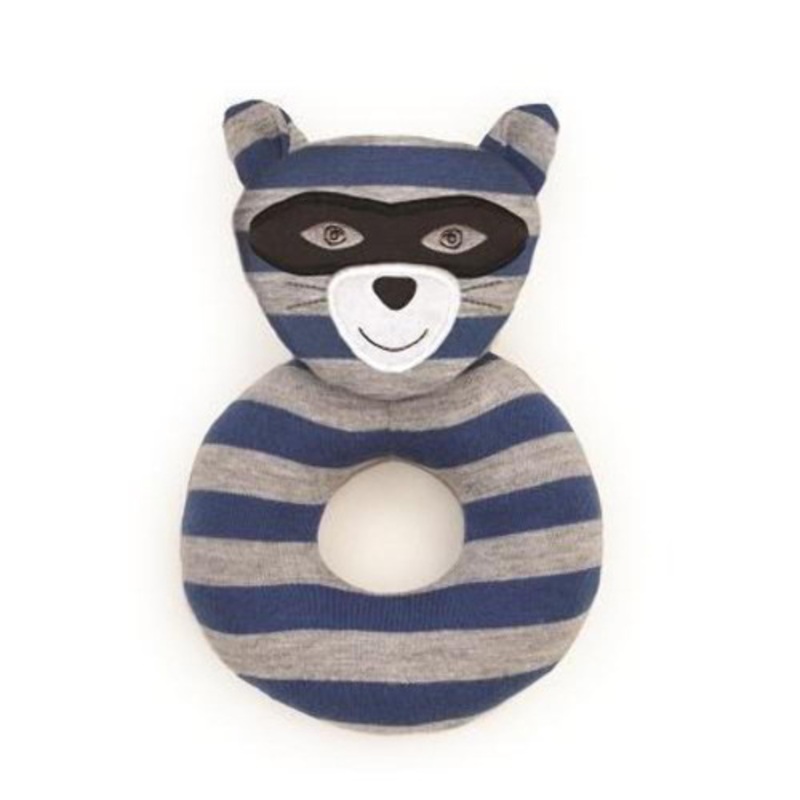 "Organic Farm Buddies- Robbie Raccoon Rattle"