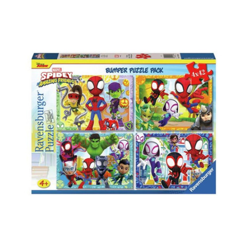 "Ravensburger 4x42pc - Spidey & His Friends Bumper Pack Puzzles"