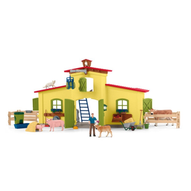 "Schleich Farm Life -  Large Farm with Animals And Accessories 42605"