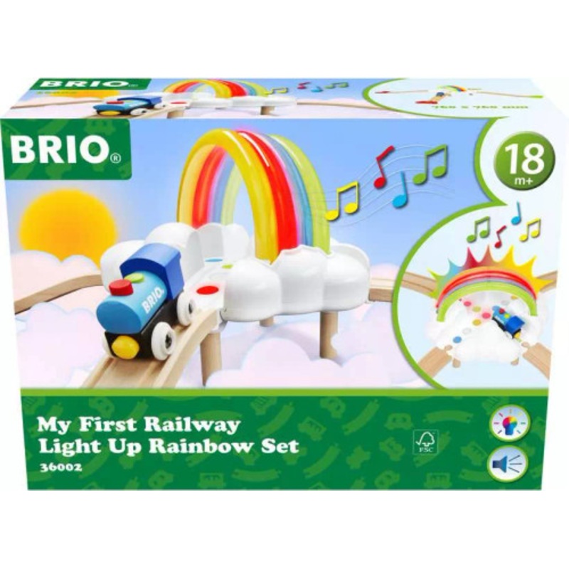 "Brio - My First Railway Light Up Rainbow Set 11 Pieces"