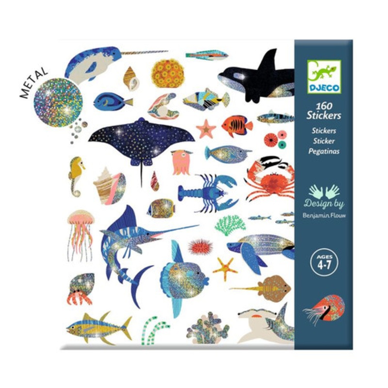 "Djeco - Ocean Metallic Stickers"