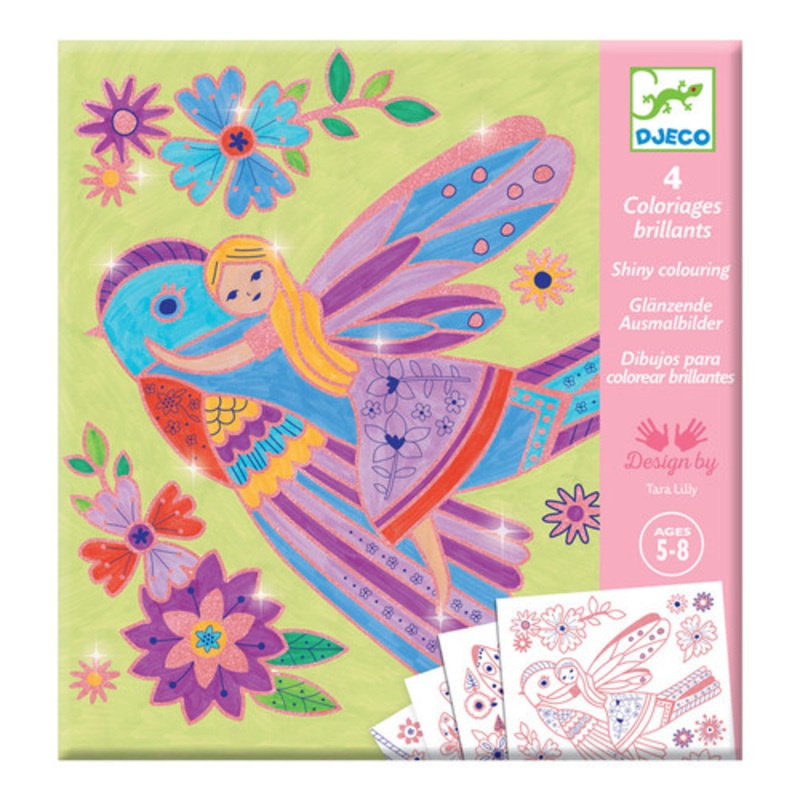 "Djeco -  Shiny Colouring - Small Wings Colouring"