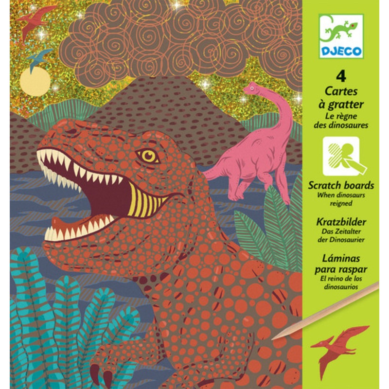 "Djeco - When Dinosaurs Reigned Scratch Cards"