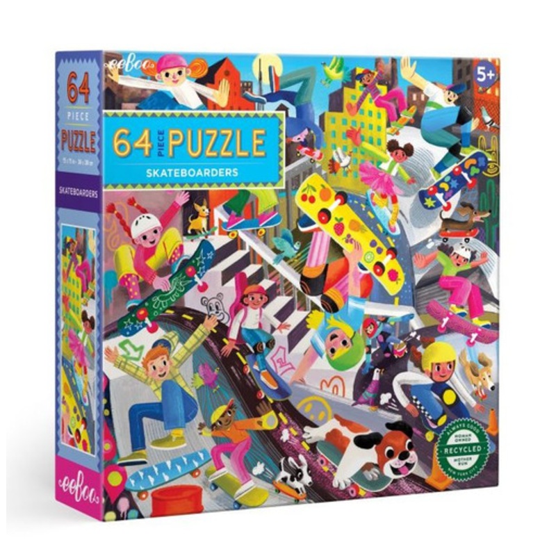 "Eeboo - 64pc Puzzle Skateboarders"