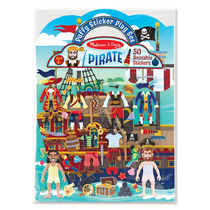 "Melissa & Doug - Pirate Reusable Puffy Sticker Playset"