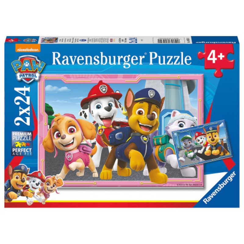 "Ravensburger  2 x 24pc - Paw Patrol Dog Heroes Puzzle"
