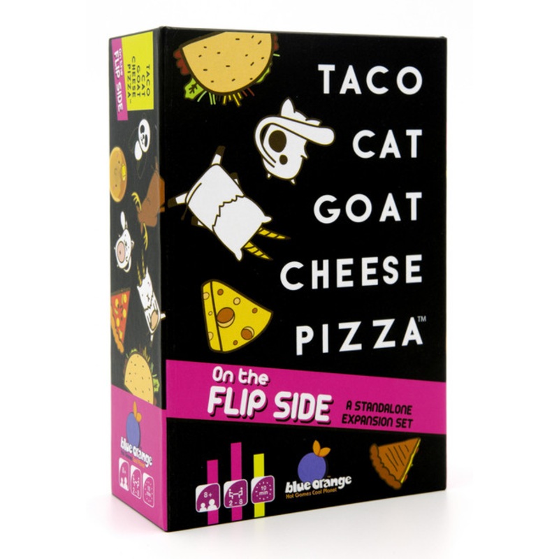 "Taco Cat Goat Cheese Pizza ON THE FLIP SIDE"