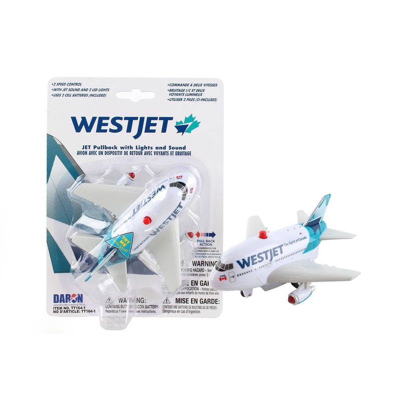 WESTJET PULLBACK W/LIGHT & SOUND NEW LIVERY (**)